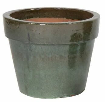 GLAZED BASIC POT MOSS GREEN KLEIN D18H16