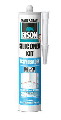 BISON SILICONENKIT ACRYLBADEN TRANSP. 310ML