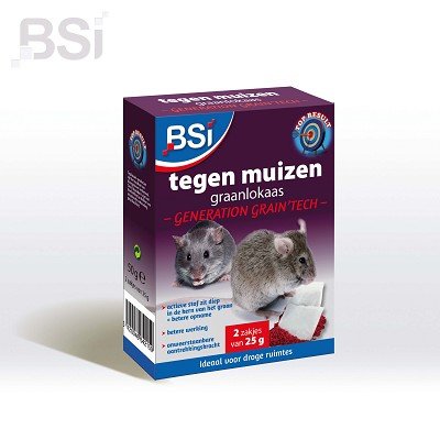 BSI TEGEN MUIZEN GRAAN 2X25 GRAM