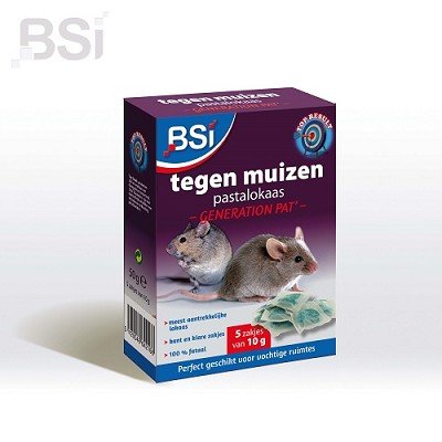 BSI TEGEN MUIZEN PAT MUIZENPASTA 5X10 GRAM