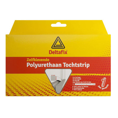 TOCHTSTRIP P.U. SCHUIM  6 M 12 MM 12MM WIT