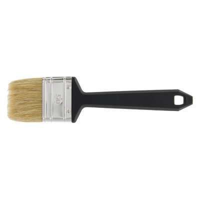 PLATTE KWAST WEGWERP WIT HAAR 50