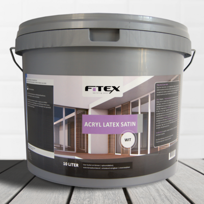 FITEX ACRYL LATEX SATIN WIT 2,5 LITER