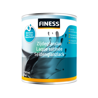FINESS ZIJDEGLANSLAK WB 250ML 1428 ZWART