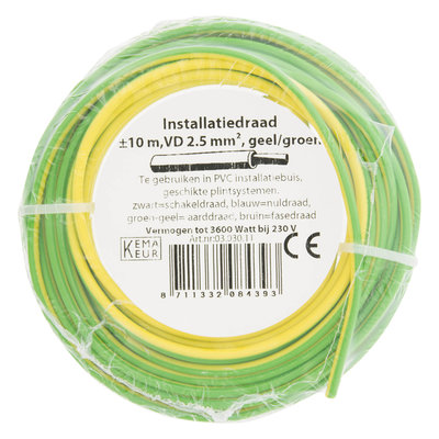 INSTALLATIEDRAAD VD 2.5 GR/GE 10M