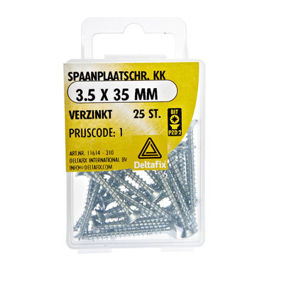 SPAANPLAATSCHR. KK 3.5 35 MM  VERZINKT