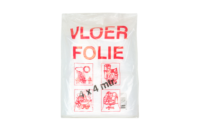 VLOERFOLIE 4X4MTR TRANSP. EXTRA