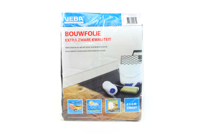 VLOER/BOUWFOLIE 4X6MTR ZWART