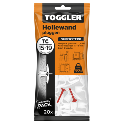 TOGGLER HOLLEWAND PLUG TC 20 STUKS