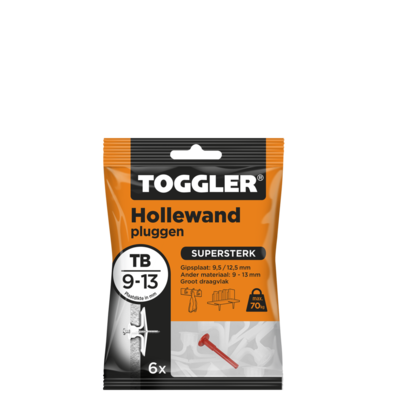 TOGGLER HOLLEWAND PLUG TB 6 STUKS