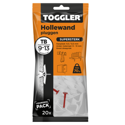TOGGLER HOLLEWAND PLUG TB 20 STUKS