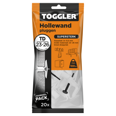 TOGGLER HOLLEWAND PLUG TD 20 STUKS