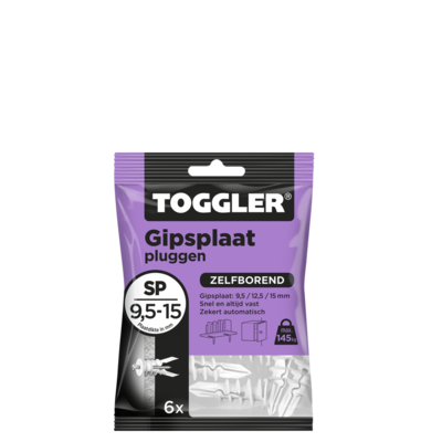 TOGGLER GIPSPLAAT PLUG SP 6 STUKS