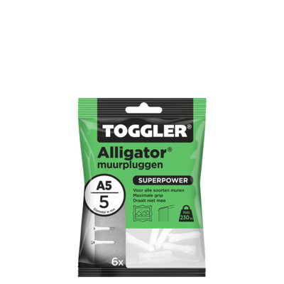 TOGGLER ALLIGATOR PLUG A5 6 STUKS