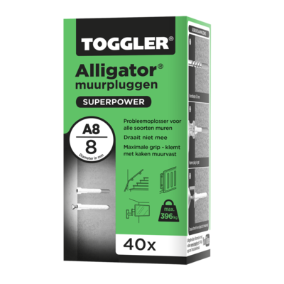 TOGGLER ALLIGATOR PLUG A8 40 STUKS