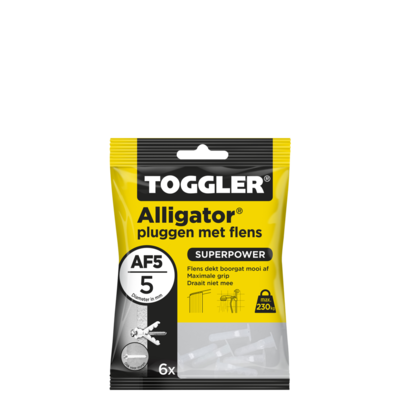 TOGGLER ALLIGATOR PLUG AF5 6 STUKS