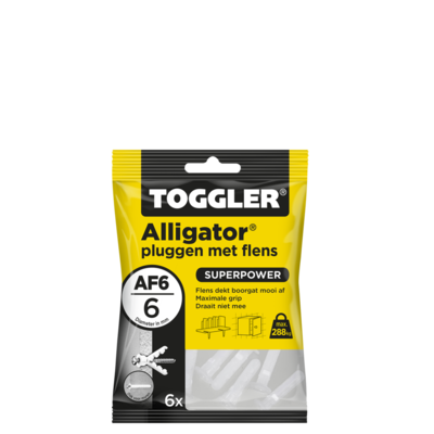 TOGGLER ALLIGATOR PLUG AF6 6 STUKS