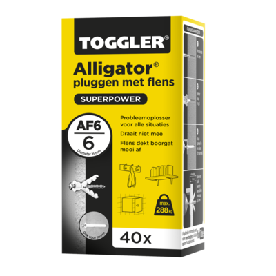 TOGGLER ALLIGATOR PLUG AF6 40 STUKS