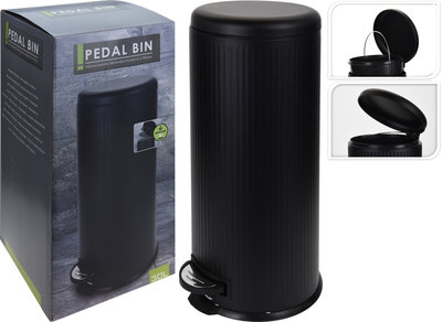 PEDAALEMMER 30 LTR SOFT CLOSE ZWART