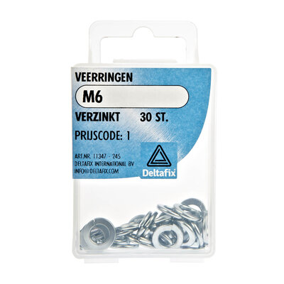 VEERRINGEN M6   VERZINKT