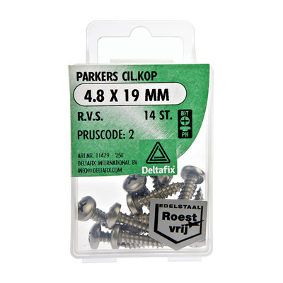 PARKERS CIL.KOP 4.8 19 MM  R.V.S.