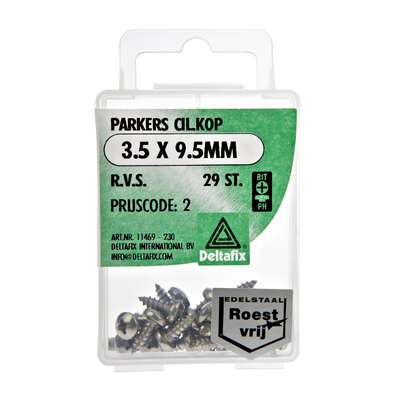 PARKERS CIL.KOP 3.5 9.5MM  R.V.S.