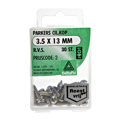 PARKERS CIL.KOP 3.5 13 MM  R.V.S.