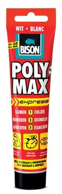 BISON POLY MAX EXPRESS WIT 165GR TUBE