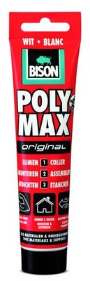 BISON POLY MAX ORIGINAL WIT 165GR TUBE