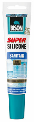 BISON SUPER SILICONENKIT SAN. TRANSP. 150ML