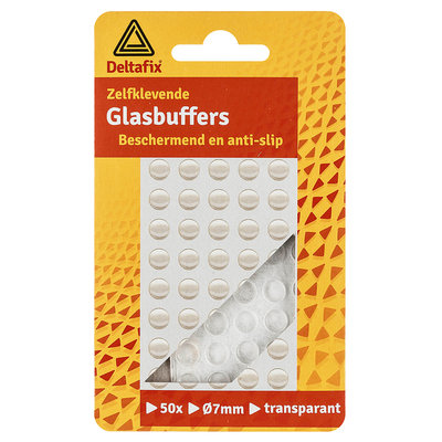 GLASBUFFERS 7 MM  1.3MM TRANSP.