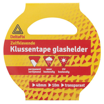 KLUSSENTAPE U.V. 10 M 48 MM  GLASHELDER