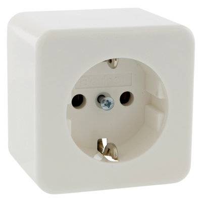 BERKER OPBOUW CONTACTDOOS 1V RA WIT