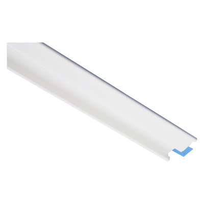 LEIDINGLIJST ZELFKL. 12X7MM WIT 1 MTR