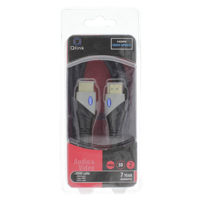 QL HDMI KABEL HI SPEED GOLD PLATED 2M ZW