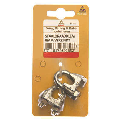 STAALDRAADKLEM   3 MM VERZINKT