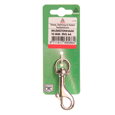 MUSKETONHAAK RONDE WERVEL 5/8 RVS