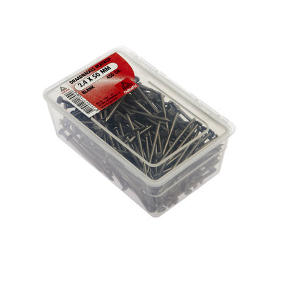 DRAADNAGELS PLATKOP 2.4 50 MM  BLANK