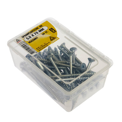 SPAANPLAATSCHR. KK 5.0 70 MM  VERZINKT