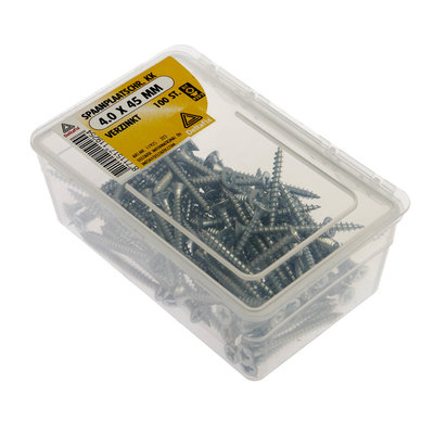 SPAANPLAATSCHR. KK 4.0 45 MM  VERZINKT