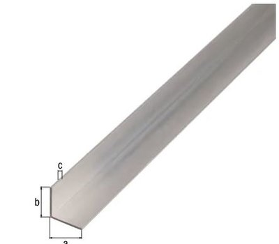 HOEKPROFIEL ALUMINIUM 10x10x1MM 1MTR