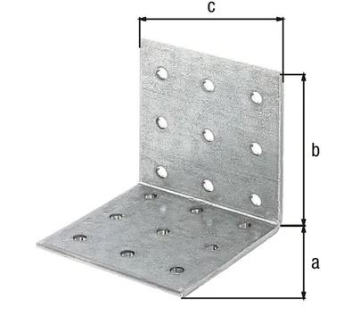 HOEKKOPPELPLAAT VERZINKT 60x60x60MM