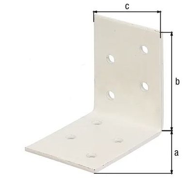 HOUTVERBINDER VERZ. WIT 50X50X40MM