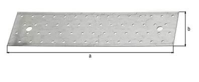 KOPPELPLAAT VERZINKT 300x80MM