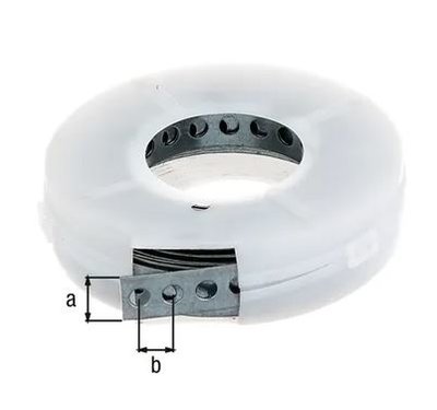 GAATJESBAND IN CASS. 17MM 3MTR