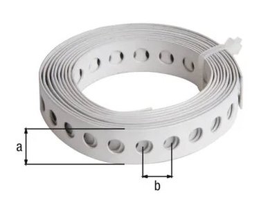 GAATJESBAND WIT 12MM 1,5MTR