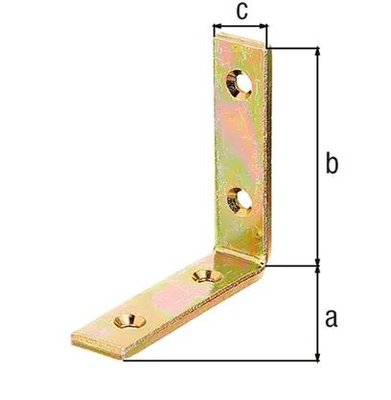 BALKHOEK VERZINKT 100x100x20MM