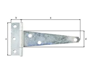 KISTSCHARNIER 125x22,5x70MM