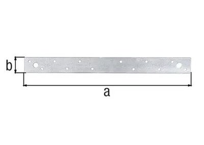 VLAKVERBINDING VERZINKT 300x32x1,9MM