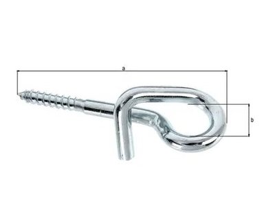 SCHOMMELHAAK MET SCHROEF 180MM